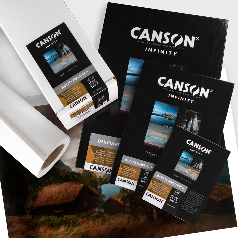 Canson Infinity Baryta Prestige II - Carta Da Stampa Fine Art A4, 25 Fogli 340 G/m², Bianco Puro Senza OBA - Foto 2